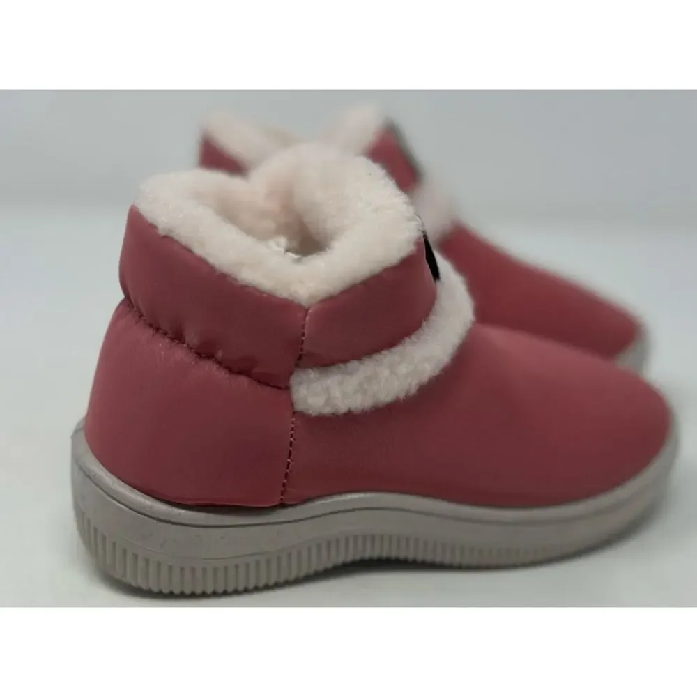 Happy Bear Slip on Pink Sherpa Inside Shoes Size 26 - 27 = 9.5 or 10 Little Kids